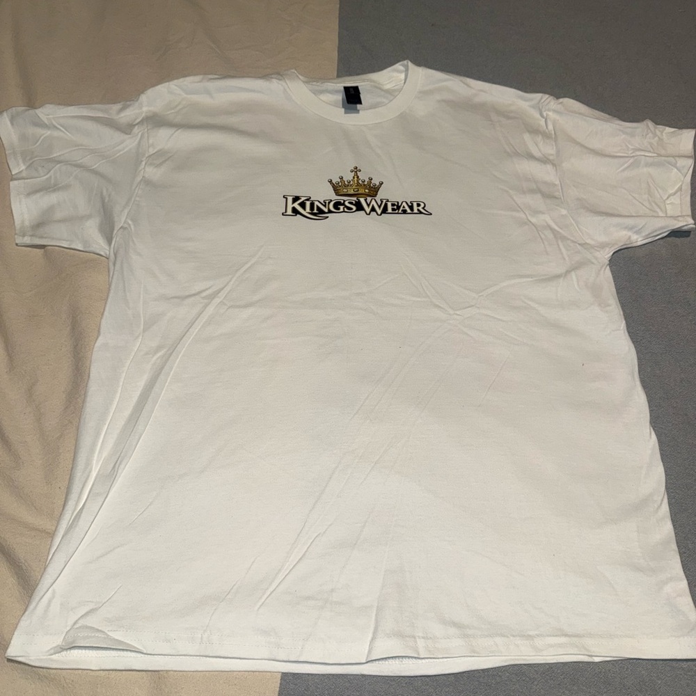 White Logo Crewneck T-Shirt - Men's